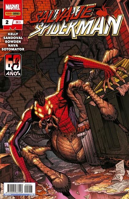 SALVAJE SPIDERMAN # 02 | 977000563700600002 | GERARDO SANDOVAL - JOE KELLY  | Universal Cómics