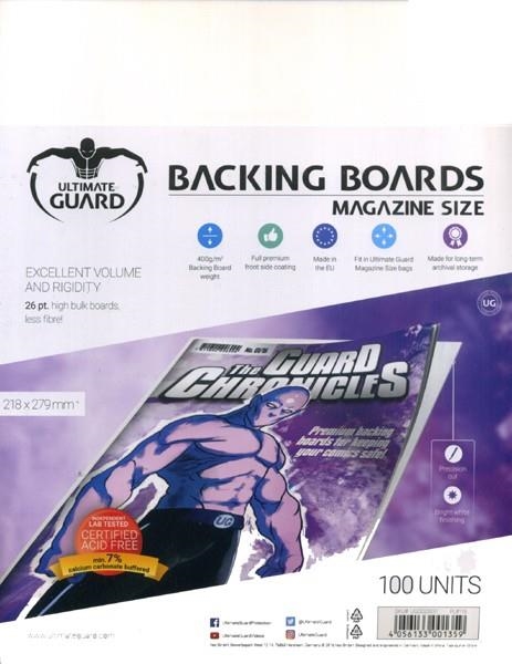 BACKING BOARDS MAGAZINE CARTONES PARA COMIC ULTIMATE GUARD | 4056133001359 | ULTIMATE GUARD