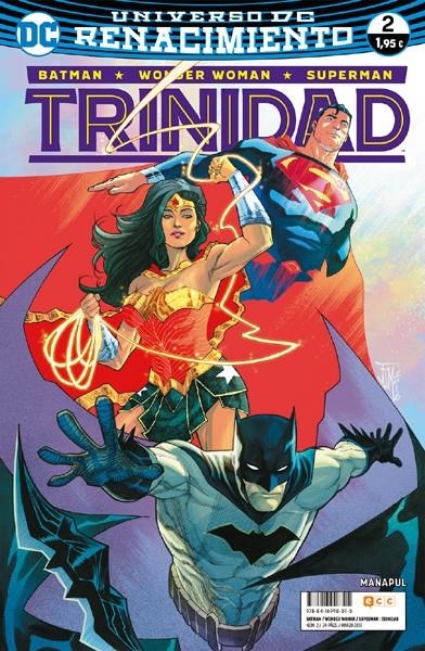 2aMA BATMAN SUPERMAN WONDER WOMAN TRINIDAD # 02 RENACIMIENTO | 2M142231 | FRANCIS MANAPUL | Universal Cómics