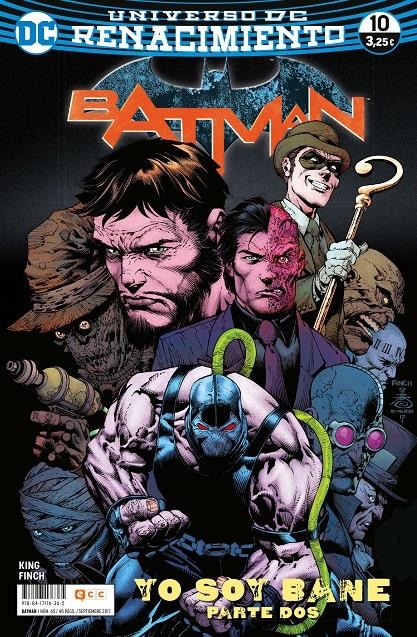 BATMAN # 065 RENACIMIENTO 10 YO SOY BANE PARTE 2 | 9788417176365 | TOM KING - DAVID FINCH | Universal Cómics