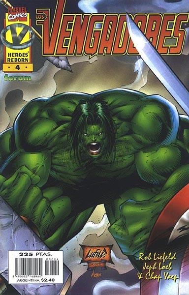 VENGADORES VOLUMEN II HÉROES REBORN # 04 | 848000216896000004 | JEPH LOEB - ROB LIEFELD - CHAP YAEP | Universal Cómics