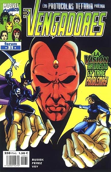 VENGADORES VOLUMEN III # 31 LOS PROTOCOLOS NEFARIA PRÓLOGO | 848000215279200031 | KURT BUSIEK - GEORGE PEREZ | Universal Cómics