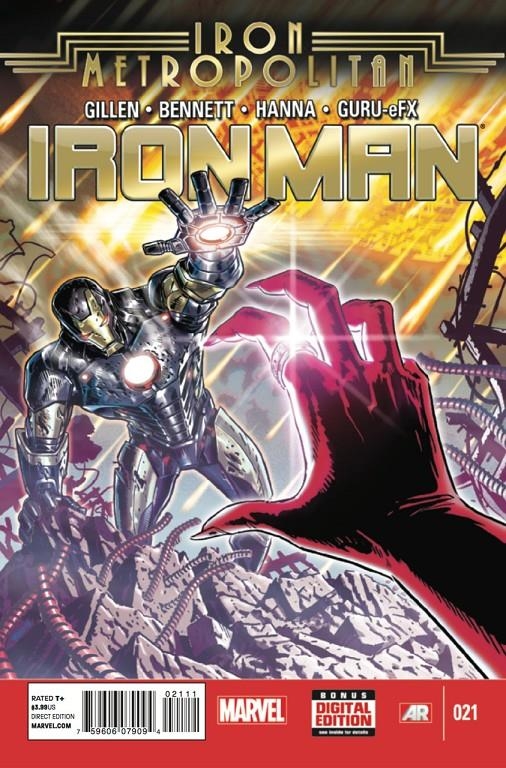 USA INVINCIBLE IRON MAN VOLUME 5 # 21 ITRON METROPOLITAN | 75960607909402111 | KIERON GILLEN - JOE BENETT - SCOTT HANNA | Universal Cómics