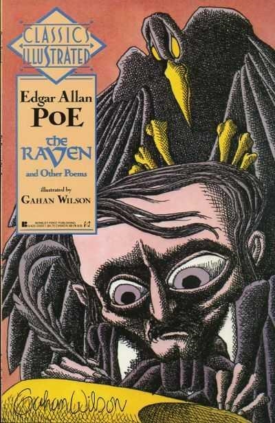 USA CLASSICS ILLUSTRATED # 01 THE RAVEN AND OTHER POEMS | 9999900064926 | EDGAR ALLAN POE - GAHAN WILSON | Universal Cómics