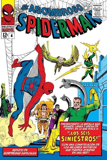 BIBLIOTECA MARVEL EL ASOMBROSO SPIDERMAN # 04 DE 1964 A 1965 | 9788411505215 | STAN LEE - STEVE DITKO | Universal Cómics