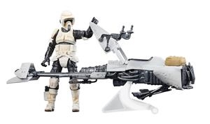 SPEEDER BIKE SCOUT TROOPER & GROGU SET 2 FIG. 9,5 CM STAR WARS THE MANDALORIAN THE VINTAGE COLLECTION | 5010996126825 | Universal Cómics