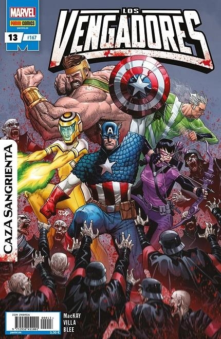 VENGADORES VOL 4 # 167 VENGADORES 13 CAZA SANGRIENTA | 977293845100100013 | JED MACKAY - C.F. VILLA | Universal Cómics