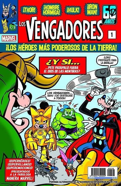 SPIDERMAN VOL 2 # 238 EL ASOMBROSO SPIDERMAN 29 PORTADA ALTERNATIVA DISNEY WHAT IF LOS VENGADORES | 977000139000400238 | ZEB WELLS - CARMEN CARNERO | Universal Cómics