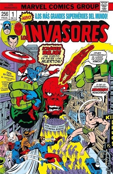 MARVEL LIMITED EDITION LOS INVASORES RÚSTICA # 01 | 9788418814723 | ROY THOMAS - RICH BUCKLER - FRANK ROBBINS - DON HECK - DICK AYERS | Universal Cómics