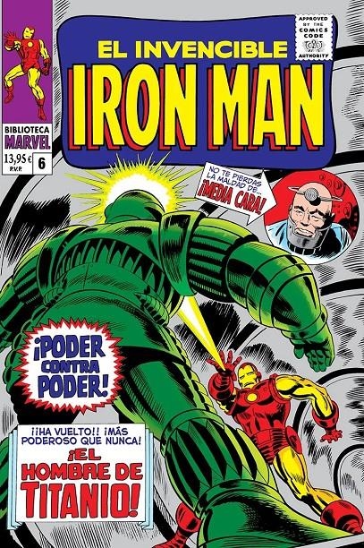 BIBLIOTECA MARVEL EL INVENCIBLE IRON MAN # 06 DE 1967 A 1968 | 9788410514751 | STAN LEE - GENE COLAN | Universal Cómics