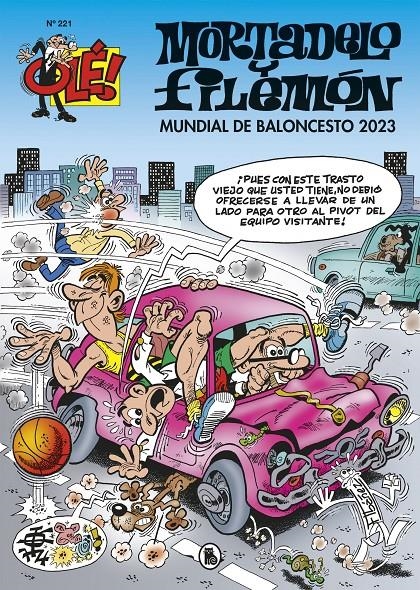 OLÉ MORTADELO # 221 MUNDIAL DE BALONCESTO 2023  | 9788402429773 | FRANCISCO IBÁÑEZ | Universal Cómics