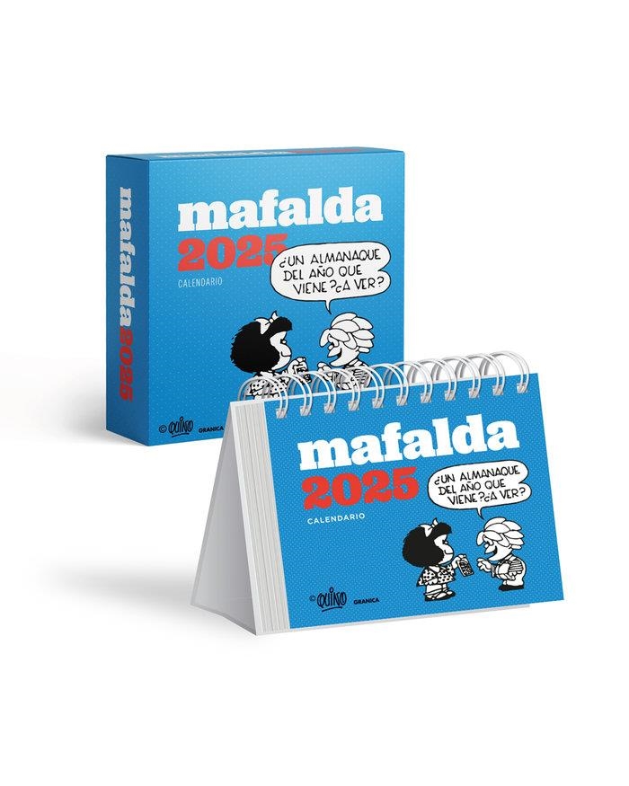 MAFALDA 2025, CALENDARIO ESCRITORIO TURQUESA | 9786316544384 | QUINO | Universal Cómics