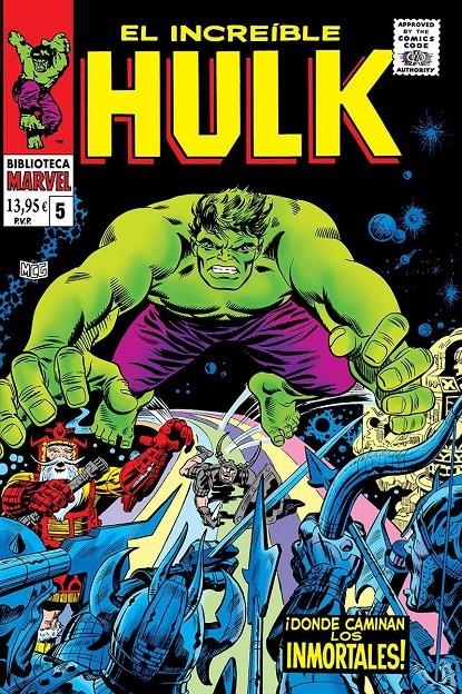 BIBLIOTECA MARVEL EL INCREÍBLE HULK # 05 DE 1968 A 1968 | 9788410516083 | STAN LEE - MARIE SEVERIN | Universal Cómics