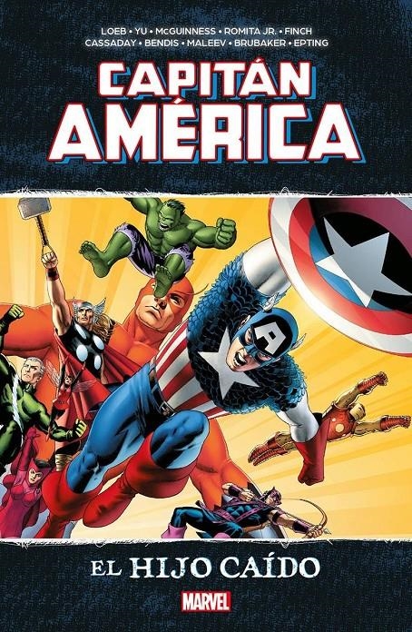 MARVEL ESSENTIALS # 13 CAPITÁN AMÉRICA, EL HIJO CAÍDO | 9788410516113 | ALEZ MALEEV - JOHN CASSADAY - JOHN ROMITA JR. - DAVID FINCH - ED BRUBAKER  | Universal Cómics