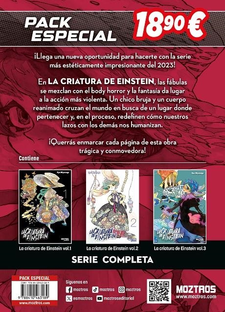 LA CRIATURA DE EINSTEIN PACK ESPECIAL COLECCIÓN COMPLETA | 9788410463189 | RYU MIYANAGA | Universal Cómics