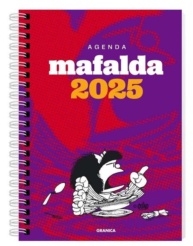 AGENDA 2025 MAFALDA PARA LA MUJER ANILLADA VIOLETA-ROJA | 9786316544391 | QUINO | Universal Cómics