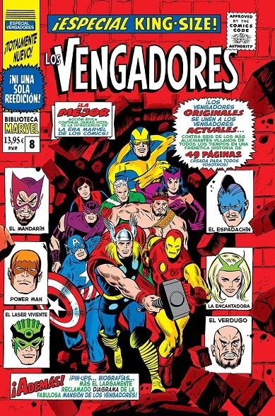 BIBLIOTECA MARVEL LOS VENGADORES # 08 DE 1967 | 9788410516526 | ROY THOMAS - JOHN BUSCEMA - DON HECK | Universal Cómics