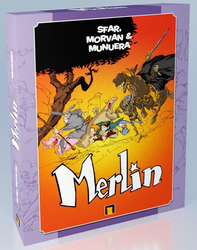 ESTUCHE DE LUJO MERLIN INTEGRAL OBRA COMPLETA  EDICIÓN LIMITADA | 9788410390874 | JOANN SFAR - JOSE LUIS MUNUERA | Universal Cómics