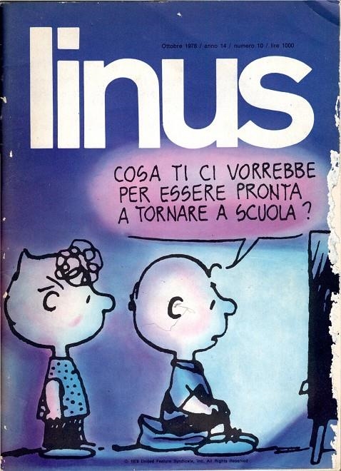 LINUS 1978 ANNO 14 # 10 REVISTA ORIGINAL EN ITALIANO | 9999900111743 | VARIOS AUTORES | Universal Cómics