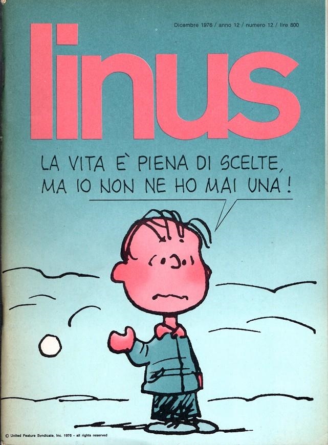 LINUS 1976 ANNO 12 # 12 REVISTA ORIGINAL EN ITALIANO | 9999900111965 | VARIOS AUTORES | Universal Cómics