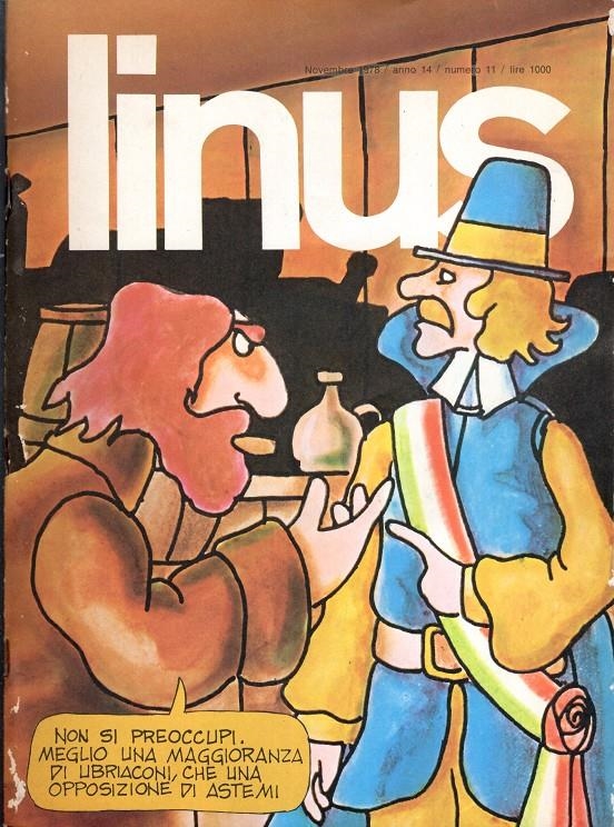 LINUS 1978 ANNO 14 # 11 REVISTA ORIGINAL EN ITALIANO | 9999900112252 | VARIOS AUTORES | Universal Cómics