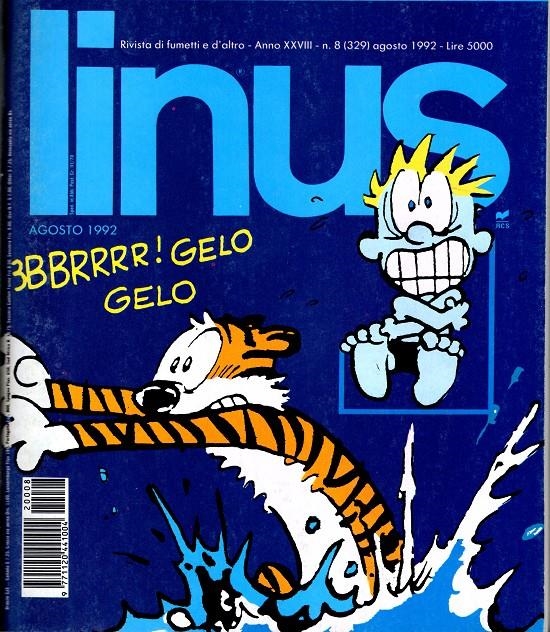 LINUS 1992 ANNO 28 # 08 REVISTA ORIGINAL EN ITALIANO | 9999900112283 | VARIOS AUTORES | Universal Cómics