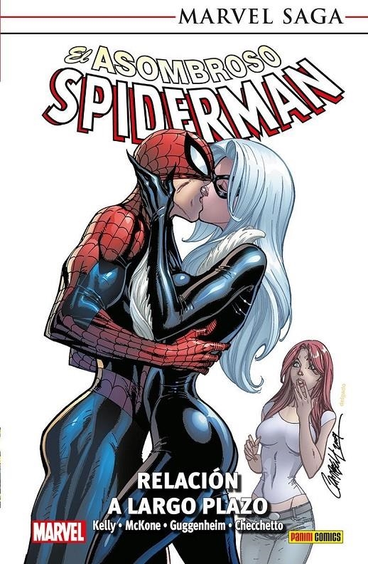 EL ASOMBROSO SPIDERMAN MARVEL SAGA RÚSTICA # 24 RELACIÓN A LARGO PLAZO | 9788410516205 | MARC GUGGENHEIM - JOE KELLY - DAN SLOTT - MARCO CHECCHETTO - MIKE MCKONE | Universal Cómics