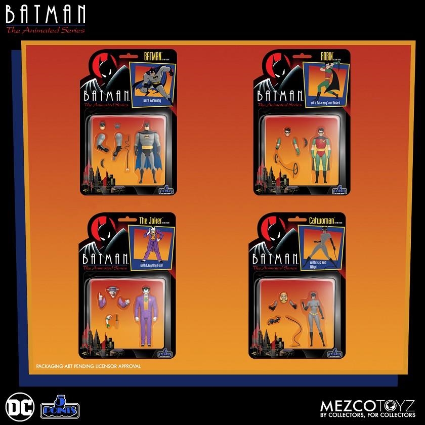 BATMAN THE ANIMATED SERIES DELUXE SET 4 FIGURES. 10 CM DC UNIVERSE 5 POINTS | 0696198181609 | MEZCO | Universal Cómics