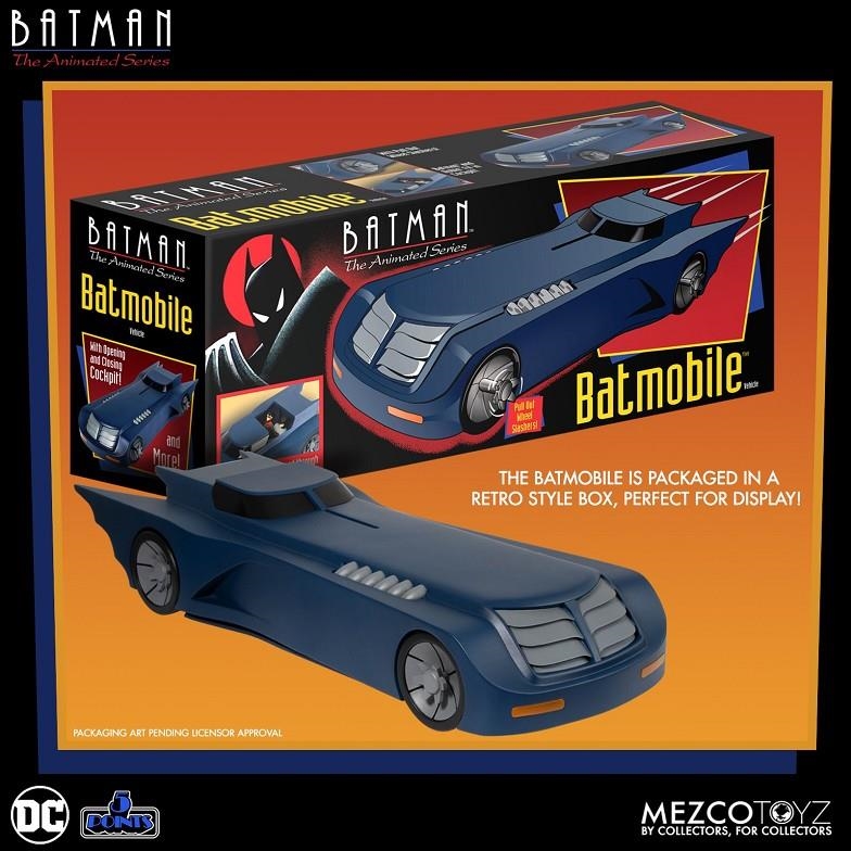 BATMAN THE ANIMATED SERIES BATMOBILE FIGURE 10 CM DC UNIVERSE 5 POINTS | 0696198181654 | MEZCO | Universal Cómics