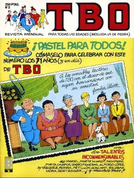 TBO EDICIONES B # 002 | 842000904250400002 | VAZQUEZ - COLL - SEMPRE - F. PEREZ NAVARRO - SABATES - VARIOS AUTORES | Universal Cómics