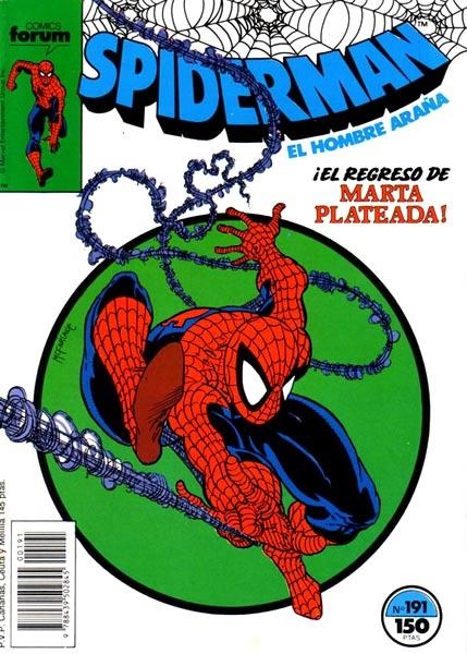 SPIDERMAN VOLUMEN I # 191 | 978843950284500191 | DAVID MICHELINIE - TODD MCFARLANE | Universal Cómics