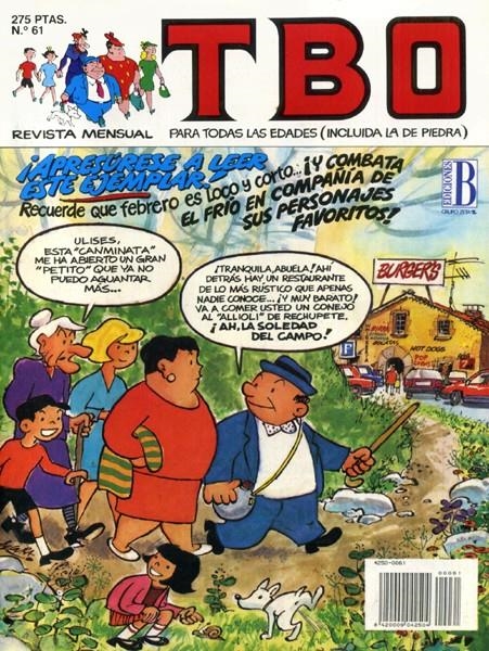 TBO EDICIONES B # 061 | 842000904250400061 | VAZQUEZ - COLL - SEMPRE - F. PEREZ NAVARRO - SABATES - VARIOS AUTORES | Universal Cómics