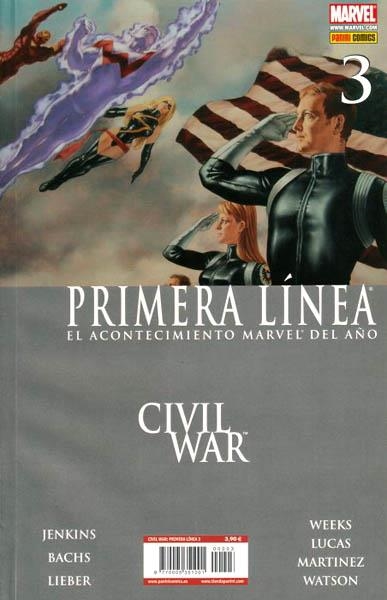 CIVIL WAR PRIMERA LÍNEA # 03 | 977000535100100003 | PAUL JENKINS  -  RAMON F. BACHS - STEVE LIEBER - LEE WEEKS | Universal Cómics