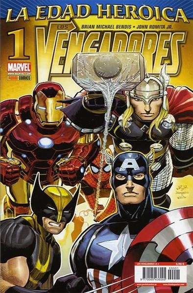 VENGADORES VOL 4 # 001 LA EDAD HEROICA | 977000543600500001 | BRIAN MICHAEL BENDIS - JOHN ROMITA JR. | Universal Cómics