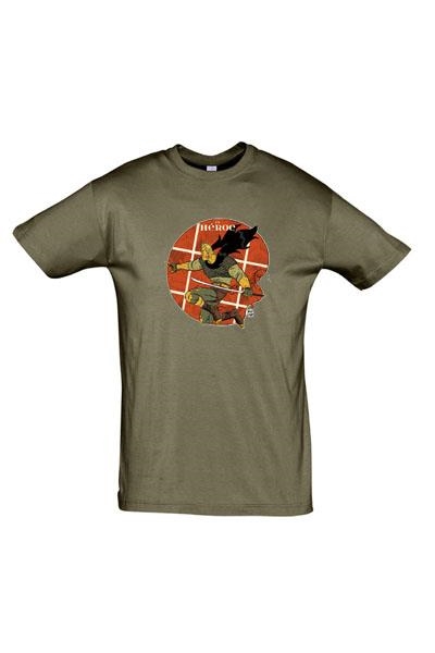 CAMISETA EL HEROE VERDE MILITAR TALLA XL | 100396 | DAVID RUBIN | Universal Cómics