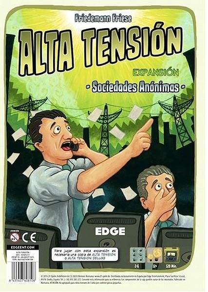 ALTA TENSIÓN JUEGO DE TABLERO SOCIEDADES ANÓNIMAS + COLLECTOR BOX 2 | 8435407608108 | FRIEDEMANN FRIESE | Universal Cómics